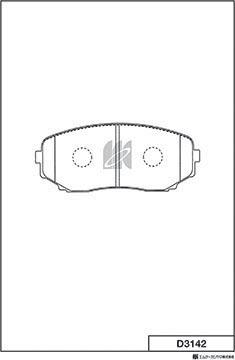 MK Kashiyama D3142 - Kit de plaquettes de frein, frein à disque cwaw.fr