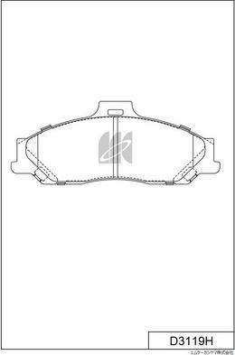 MK Kashiyama D3119H - Kit de plaquettes de frein, frein à disque cwaw.fr