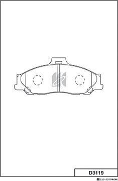 MK Kashiyama D3119 - Kit de plaquettes de frein, frein à disque cwaw.fr