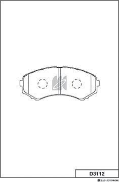MK Kashiyama D3112 - Kit de plaquettes de frein, frein à disque cwaw.fr