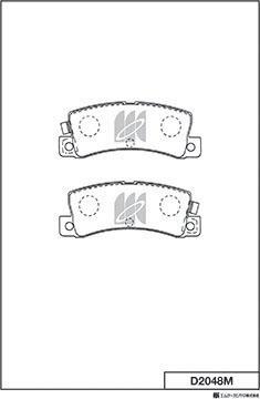 MK Kashiyama D2048M - Kit de plaquettes de frein, frein à disque cwaw.fr