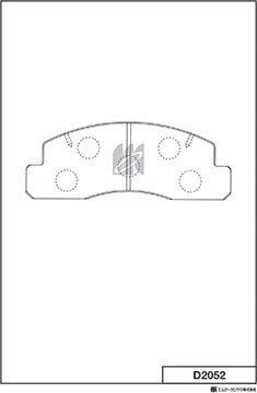 MK Kashiyama D2052 - Kit de plaquettes de frein, frein à disque cwaw.fr