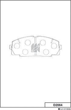 MK Kashiyama D2064 - Kit de plaquettes de frein, frein à disque cwaw.fr
