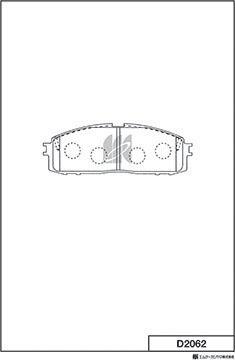 MK Kashiyama D2062 - Kit de plaquettes de frein, frein à disque cwaw.fr