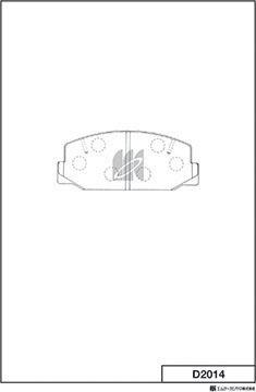 MK Kashiyama D2014 - Kit de plaquettes de frein, frein à disque cwaw.fr