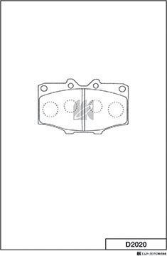 MK Kashiyama D2020 - Kit de plaquettes de frein, frein à disque cwaw.fr