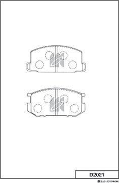 MK Kashiyama D2021 - Kit de plaquettes de frein, frein à disque cwaw.fr