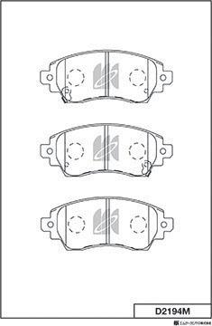MK Kashiyama D2194M - Kit de plaquettes de frein, frein à disque cwaw.fr