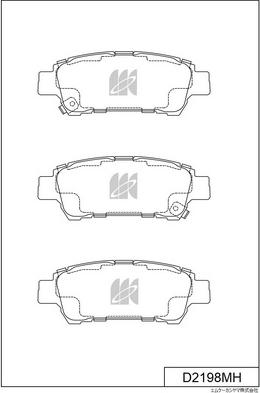 MK Kashiyama D2198MH - Kit de plaquettes de frein, frein à disque cwaw.fr