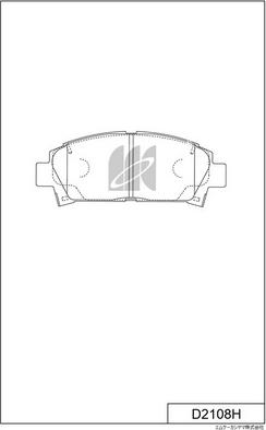 MK Kashiyama D2108H - Kit de plaquettes de frein, frein à disque cwaw.fr