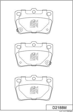 MK Kashiyama D2188MH - Kit de plaquettes de frein, frein à disque cwaw.fr