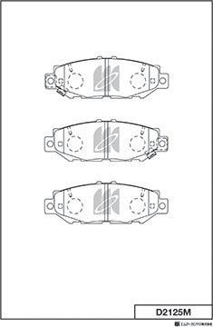 MK Kashiyama D2125M - Kit de plaquettes de frein, frein à disque cwaw.fr