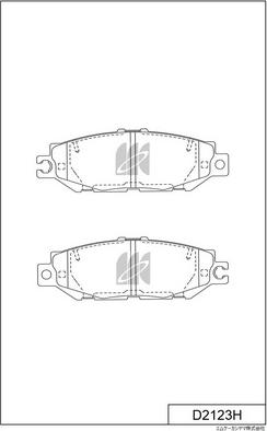 MK Kashiyama D2123H - Kit de plaquettes de frein, frein à disque cwaw.fr