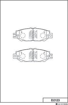 MK Kashiyama D2123 - Kit de plaquettes de frein, frein à disque cwaw.fr