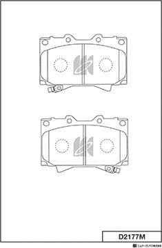 MK Kashiyama D2177M - Kit de plaquettes de frein, frein à disque cwaw.fr