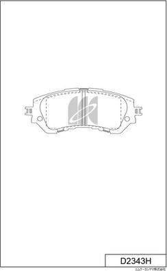 MK Kashiyama D2343H - Kit de plaquettes de frein, frein à disque cwaw.fr