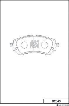 MK Kashiyama D2343 - Kit de plaquettes de frein, frein à disque cwaw.fr