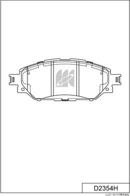 MK Kashiyama D2354H - Kit de plaquettes de frein, frein à disque cwaw.fr