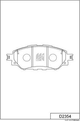 MK Kashiyama D2354 - Kit de plaquettes de frein, frein à disque cwaw.fr