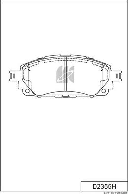 MK Kashiyama D2355H - Kit de plaquettes de frein, frein à disque cwaw.fr