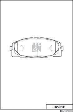 MK Kashiyama D2251H - Kit de plaquettes de frein, frein à disque cwaw.fr