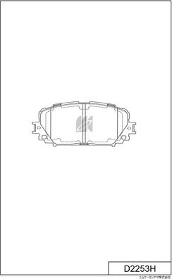 MK Kashiyama D2253H - Kit de plaquettes de frein, frein à disque cwaw.fr