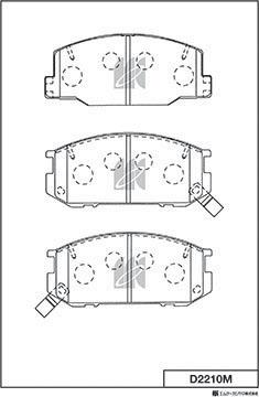 MK Kashiyama D2210M - Kit de plaquettes de frein, frein à disque cwaw.fr