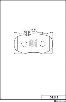 MK Kashiyama D2212 - Kit de plaquettes de frein, frein à disque cwaw.fr