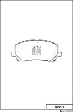 MK Kashiyama D2231 - Kit de plaquettes de frein, frein à disque cwaw.fr