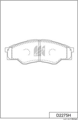 MK Kashiyama D2275H - Kit de plaquettes de frein, frein à disque cwaw.fr