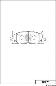 MK Kashiyama D2270 - Kit de plaquettes de frein, frein à disque cwaw.fr