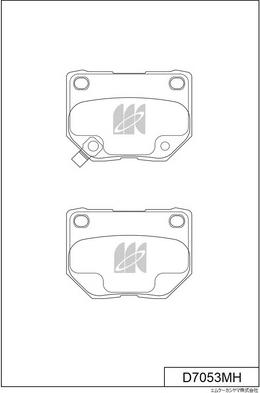 MK Kashiyama D7053MH - Kit de plaquettes de frein, frein à disque cwaw.fr