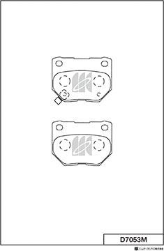 MK Kashiyama D7053M - Kit de plaquettes de frein, frein à disque cwaw.fr