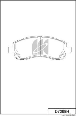 MK Kashiyama D7068H - Kit de plaquettes de frein, frein à disque cwaw.fr