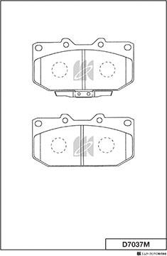 MK Kashiyama D7037M - Kit de plaquettes de frein, frein à disque cwaw.fr