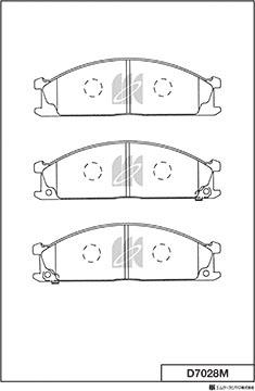 MK Kashiyama D7028M - Kit de plaquettes de frein, frein à disque cwaw.fr