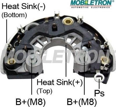 Mobiletron RB-929HV - Pont de diodes, alternateur cwaw.fr