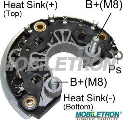 Mobiletron RB-929H - Pont de diodes, alternateur cwaw.fr