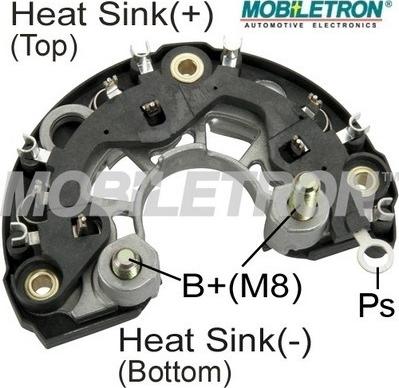 Mobiletron RB-119H - Pont de diodes, alternateur cwaw.fr