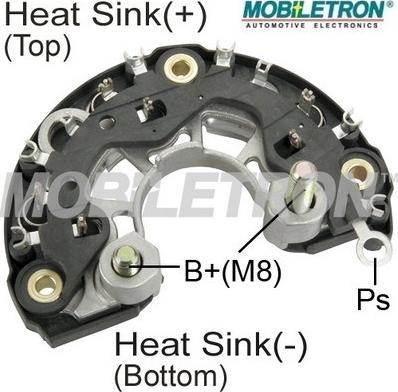 Mobiletron RB-116H - Pont de diodes, alternateur cwaw.fr