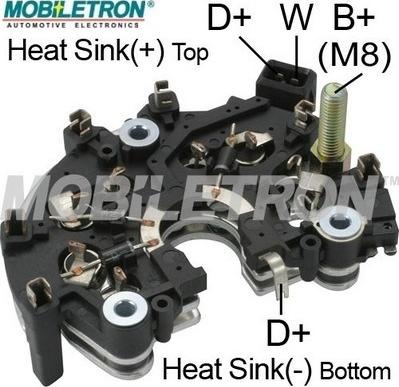 Mobiletron RB-122H - Pont de diodes, alternateur cwaw.fr