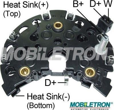 Mobiletron RB-178H - Pont de diodes, alternateur cwaw.fr