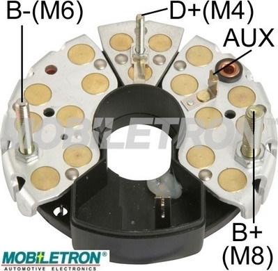 Mobiletron RB-72H - Pont de diodes, alternateur cwaw.fr