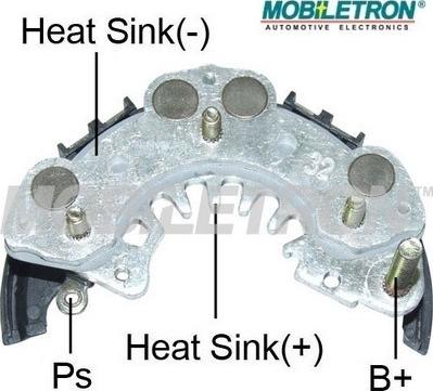 Mobiletron RH-25 - Pont de diodes, alternateur cwaw.fr