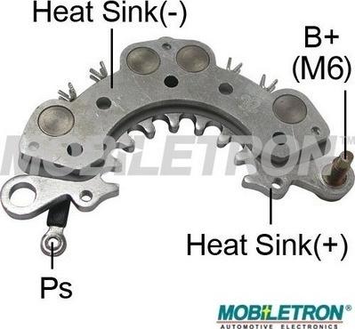 Mobiletron RH-75 - Pont de diodes, alternateur cwaw.fr