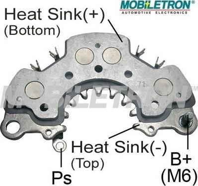 Mobiletron RH-77 - Pont de diodes, alternateur cwaw.fr