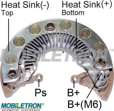 Mobiletron RM-208 - Pont de diodes, alternateur cwaw.fr