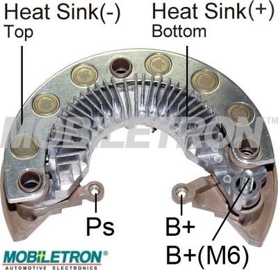 Mobiletron RM-207 - Pont de diodes, alternateur cwaw.fr