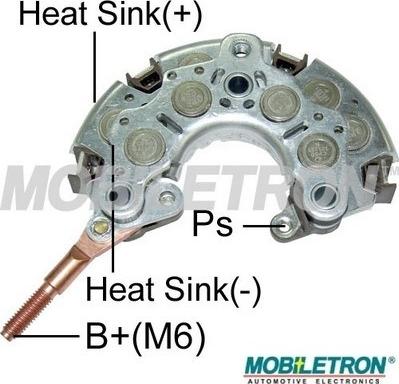 Mobiletron RN-03PL - Pont de diodes, alternateur cwaw.fr