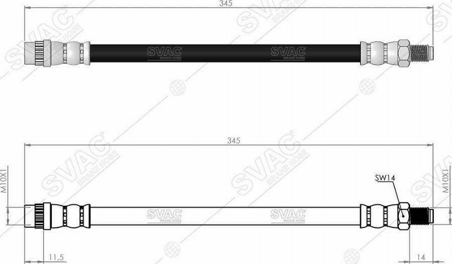 MOBILVERDE 50304991 - Flexible de frein cwaw.fr